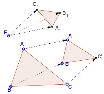 Theorem of directly similar triangles, second variant