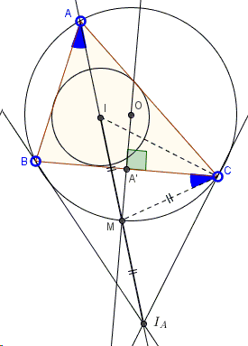 A Double Meaning of an Arc's Midpoint, now with an excenter