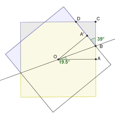 a problem of two squares from James Tanton