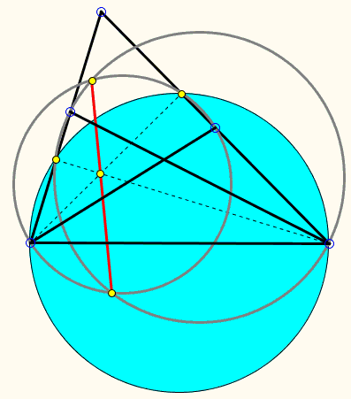 Let ABC be an acute triangle. The Points M and N are taken on the sides AB and AC, respectively. The circles with diameters BN and CM intersect at points P and Q. Prove that P, Q, and the orthocenter H are collinear