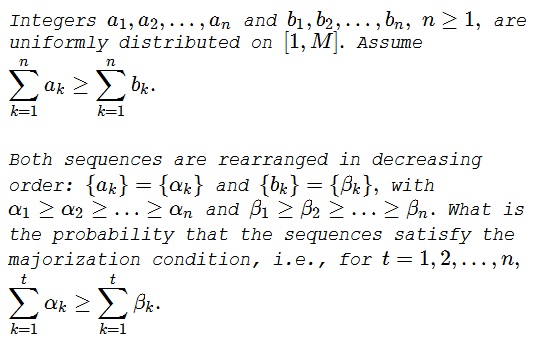 Probability of  Majorization II