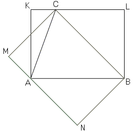 in a triangle base times altitude is the same for all three choices of circumscribed rectangles
