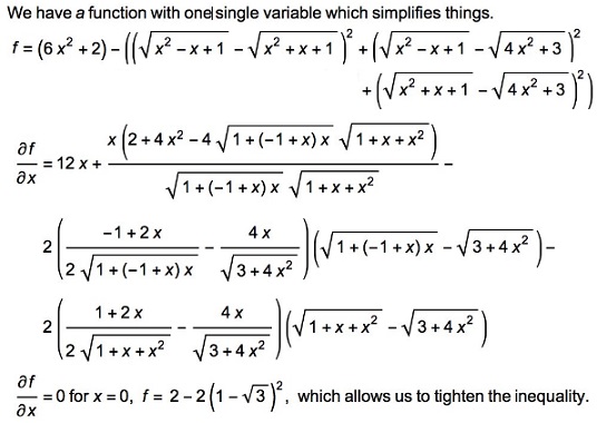 Dan Sitaru's Cyclic Inequality In One Variable, solution 3