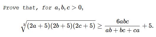 An Inequality from RMM with a Generic 5