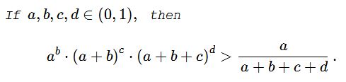 An Inequality with Exponents from a Calculus Lemma