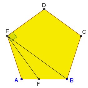 Golden ratio in regular pentagon - extra, solution