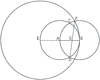 5-step construction of the golden ratio, #3