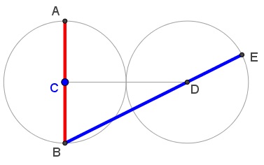Golden Ratio in Circles,problem 1,illustration