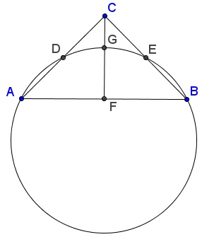 Golden Ratio In Right Isosceles Triangle