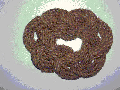 Gordian knot from a rope