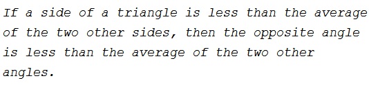 The Averages of Sides and Angles in a Triangle