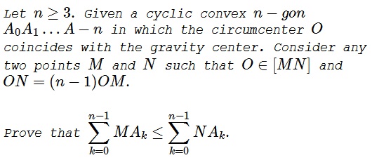An Exercise in Complex Numbers: Problem 4217 from Crux, problem