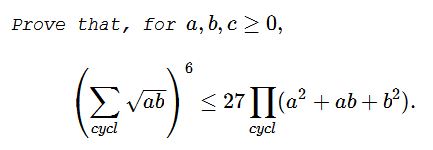 A Cyclic Inequality  in  Three  Variables  XVIII