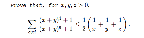 A   Cyclic  Inequality in   Three Variables   XXVI
