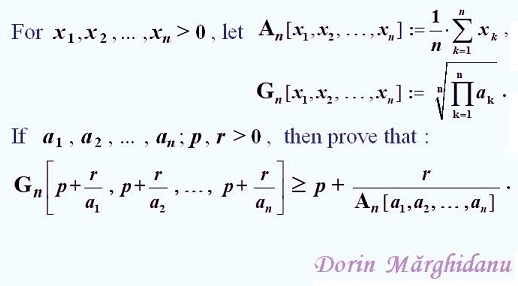 Dorin  Marghidanu's Inequality  in Many Variables Plus Two More