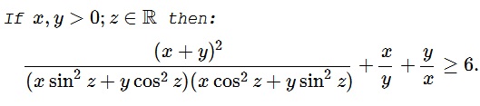 An Inequality in Three (Or Is It Two) Variables