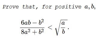An Inequality with Two Variables from Awesome Math