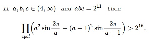 An Inequality with Sines But Not in a Triangle