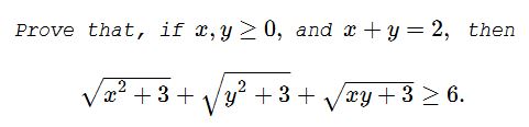 Michael Rozenberg's Inequality in Two Variables, problem