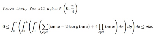A Triple Integral Inequality