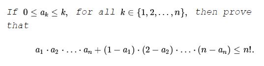 inequality with factorial