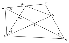 A Triangle With a 45 Degrees Angle in Square, generalization
