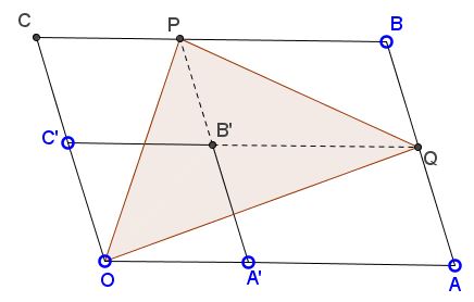 Areas between Two Parallelograms  - problem