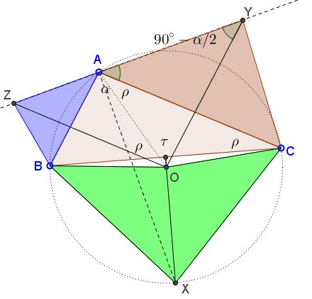 a generalization of the Pythagorean theorem by Tran Quang Hung, indeed a solution