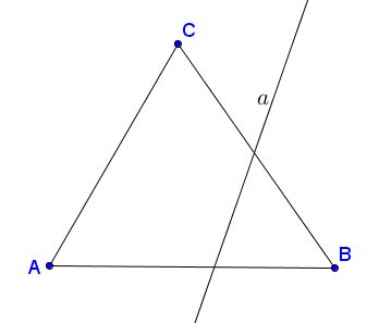 Lines through Circles at Vertices of Equilateral Triangle - basics