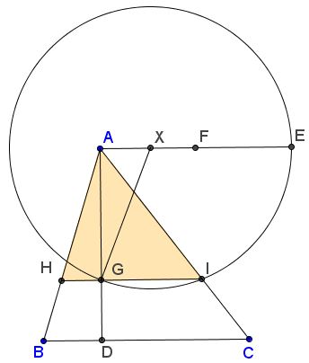 Divide Triangle by Lines Parallel to Base - solution
