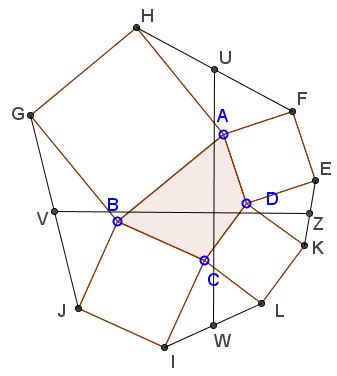 Squares on the sides of a parallelogram - proof 3