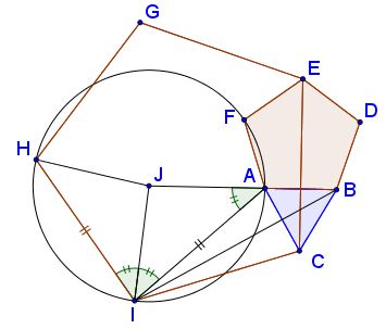 K. Knop's Problem with Two Regular Pentagons And an Equilateral Triangle, #2