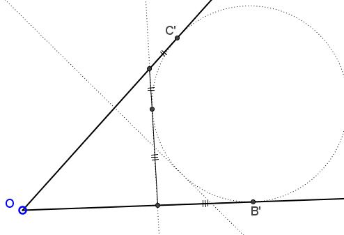 Triangle of Minimum Perimeter - solution, Step 1