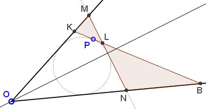 Triangle of Minimum Perimeter - solution, Step 5