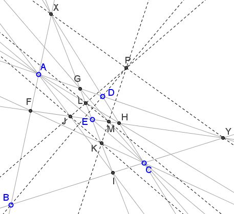Parallelogram in Prallelogram, projective generalization