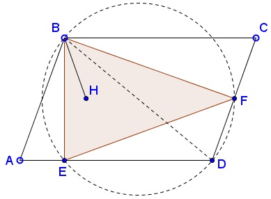 Perpendiculars in Parallelogram - solution