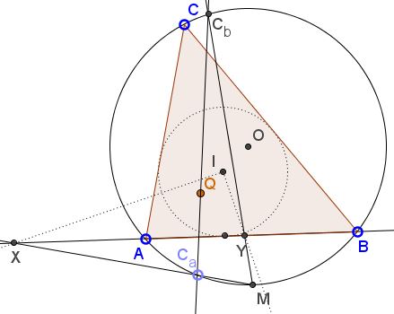 A Property  of Thébault Circles - proof, step 4