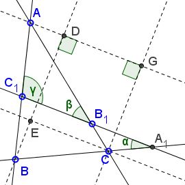 Transversal Trigonometry - solution