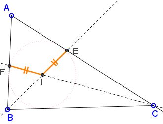 triangle with 60 degrees angle, problem