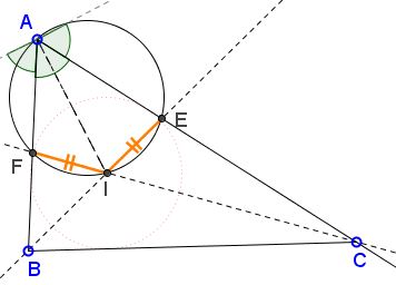 triangle with 60 degrees angle, solution
