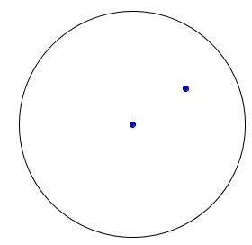 a dot in the circle - problem