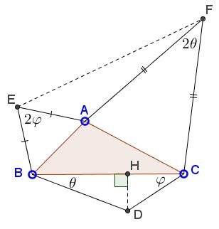A Problem with Two Isosceles Triangles - problem