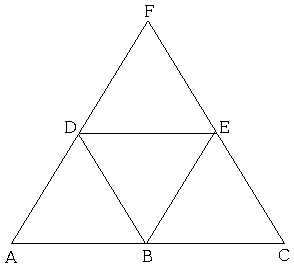 midlines in an equlateral triangle