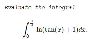 simple integral, almost without calculus