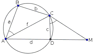 construction of a cyclic quadrilateral