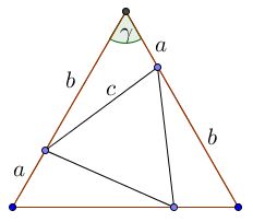 The Law of Cosines for 60° and 120°, proof for 60 degrees