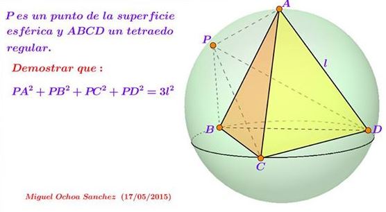 An Identity in Regular Tetrahedra