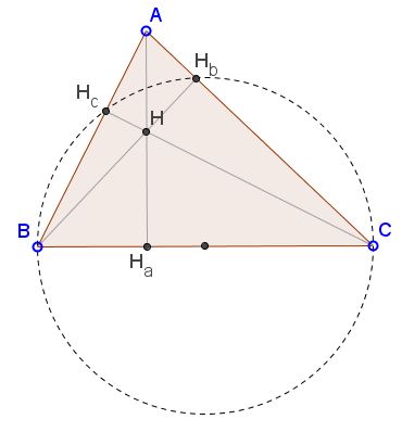 circles with sides of triangle as diameter