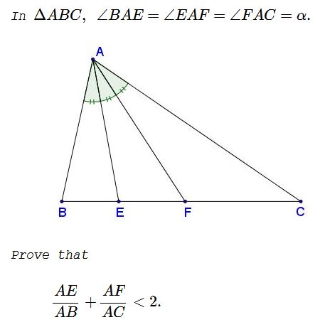 An Inequality with Angle Trisectors, problem