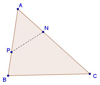 Area Inequalities in    Triangle, problem 1